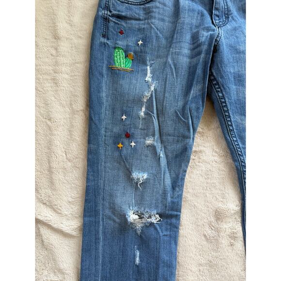 Cactus Embroidery Cruel Jeans Size 30 Regular - Picture 3 of 10
